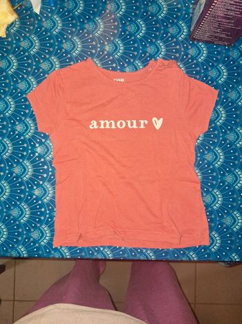 Tee-shirt amour  24 mois