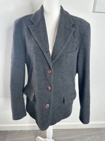 Veste blazer en laine vierge grise Kiabi Décade Vintage T44 XXL