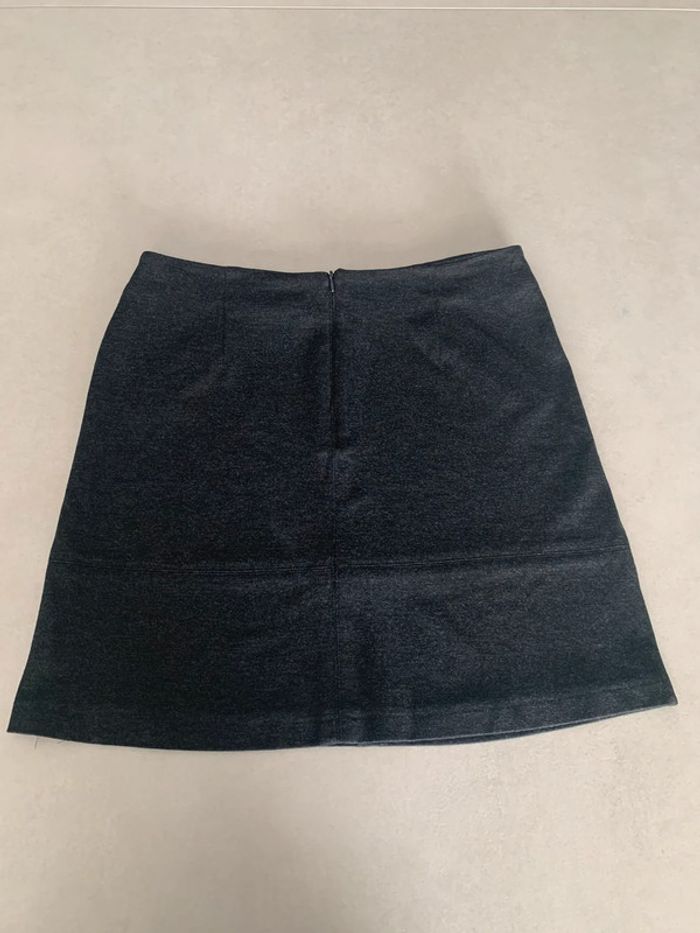Magnifique jupe camaïeu grise anthracite taille 40 en parfait état - photo numéro 2