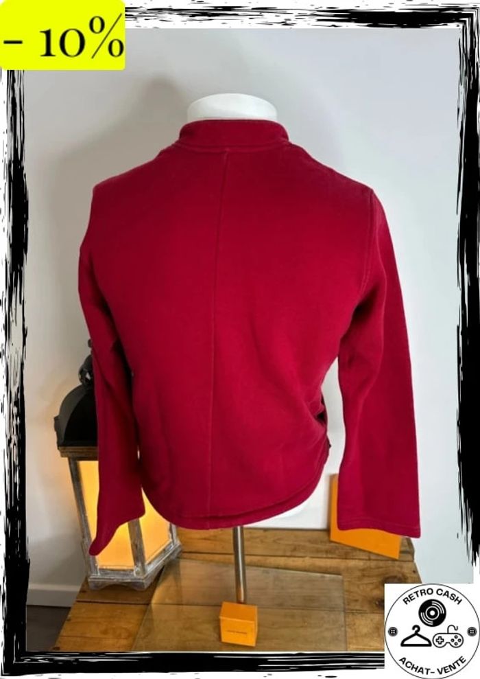 Polaire adidas vintage rouge taille 14 uk 42 f - photo numéro 8