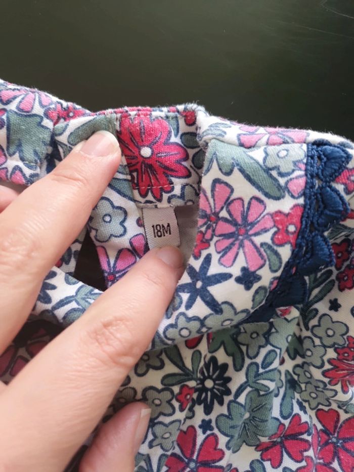 Robe à manches longues fleurie - photo numéro 3