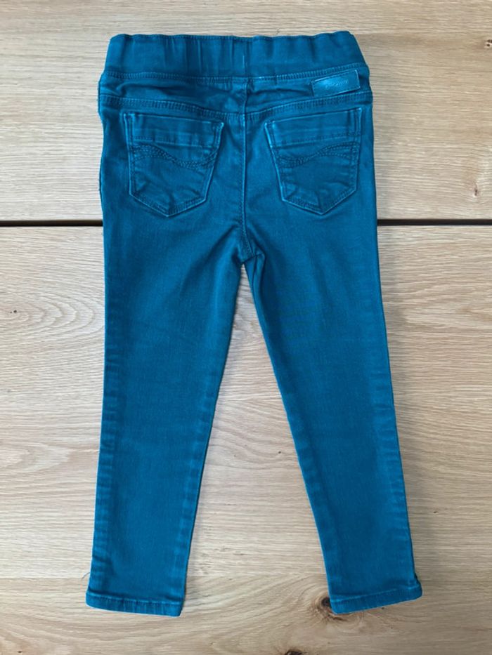 Tenue 2 pièces, teeshirt ML blanc visage vert foncé et tregging vert foncé assorti - Taille 3 Ans - photo numéro 16