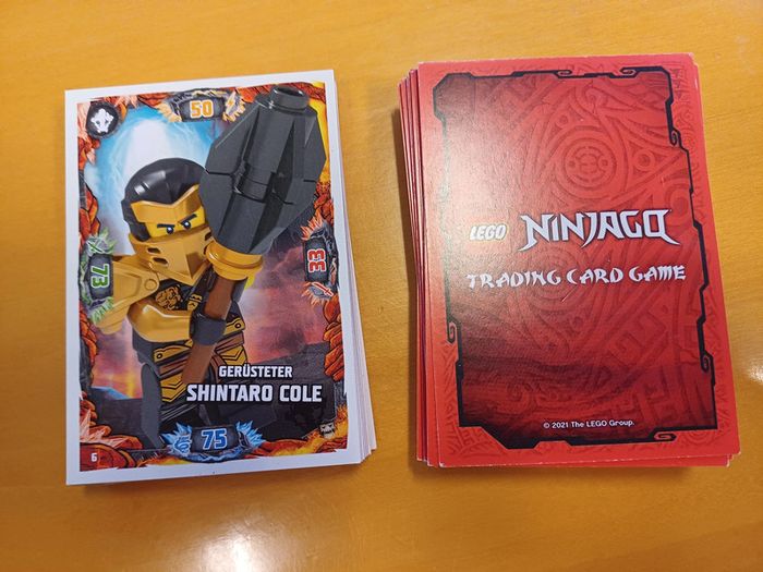 Lot de 5 cartes Lego Ninjago - Série 6 next level - 2021 Allemagne