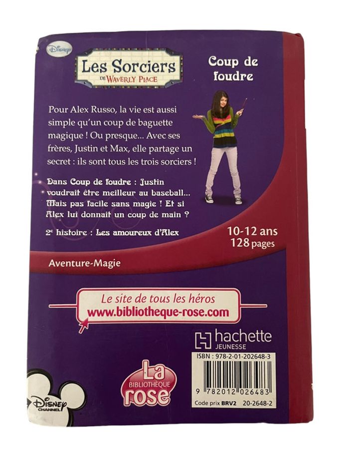 Livre Bibliothèque Rose Disney Les sorcières de Walerly Place Coup de foudre N•6 - photo numéro 2