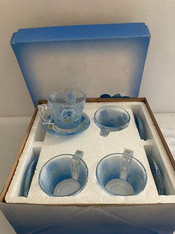 Lot tasse vintage fleurie