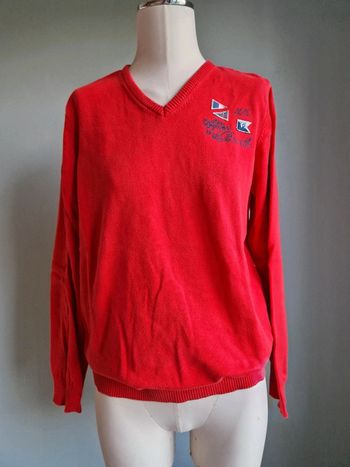 Pull col v rouge - m  - gaastra