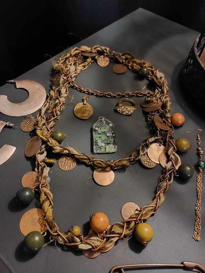Lot de bijoux vintage ethnique bohème - photo numéro 3