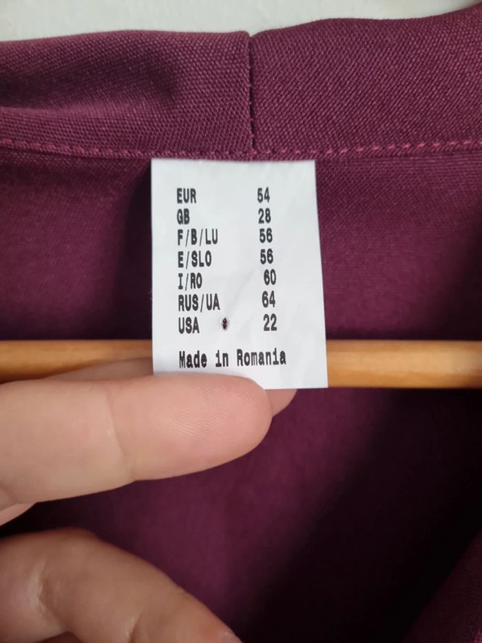 Robe couleur prune boutons dorés - photo numéro 6