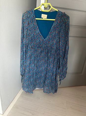 Robe Sézane Evy palermo bleu T. 38