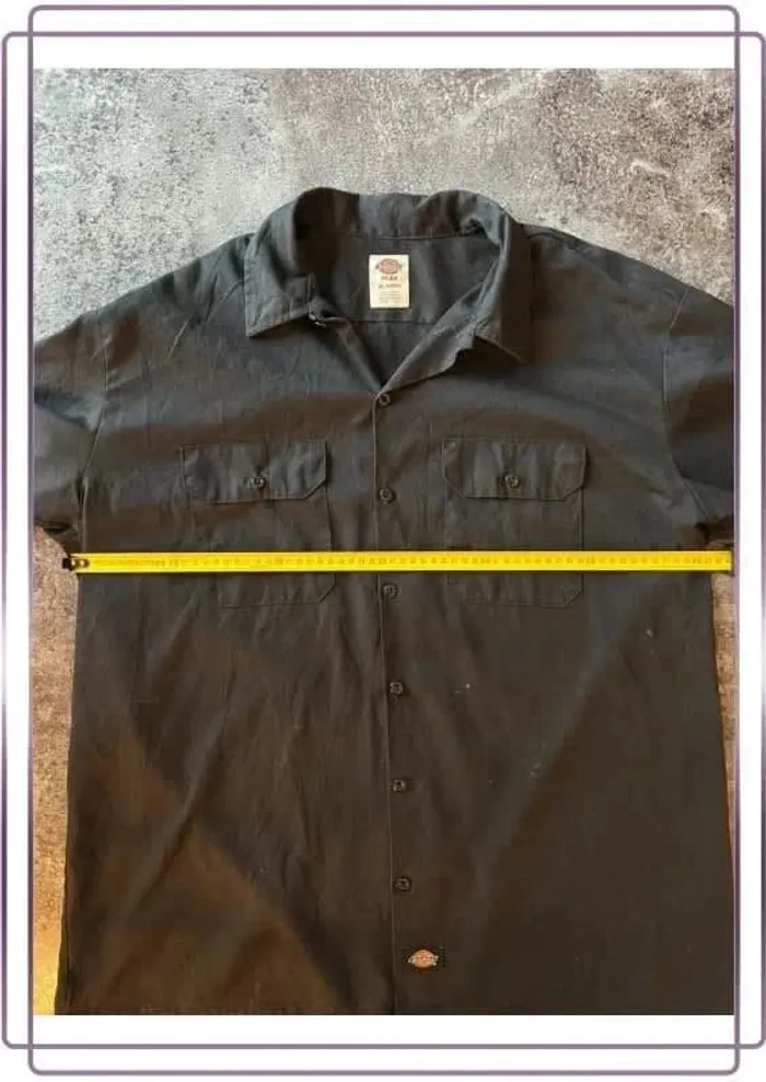 Chemise noire homme Dickies taille XL Men shirt - Herrenhemd - Camicia uomo - photo numéro 4