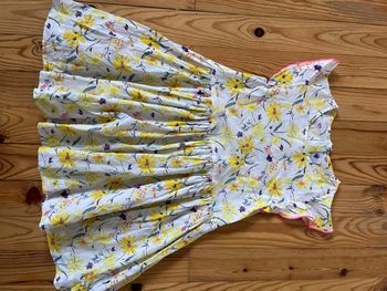 Robe blanche et jaune Petit Bateau 6 ans