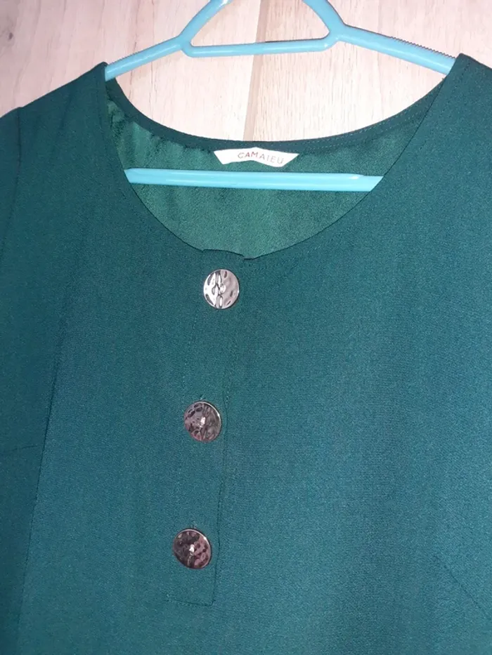 Robe Camaieu verte foncée - photo numéro 2