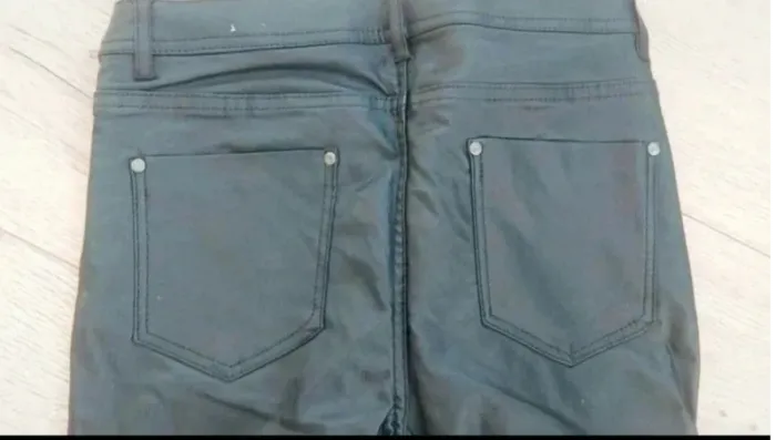 Pantalon slim noir effet cuir T38-M - photo numéro 5