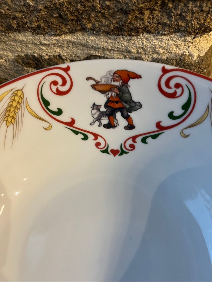Grand bol, saladier Axel Eliasson AB 1985 Bavaria  Bol de service, tradition de Noël - photo numéro 5