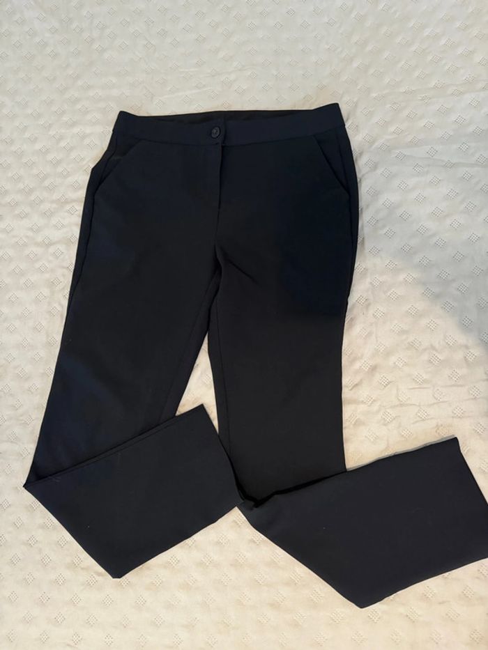 Pantalon tailleur fin noir 40 TBE
