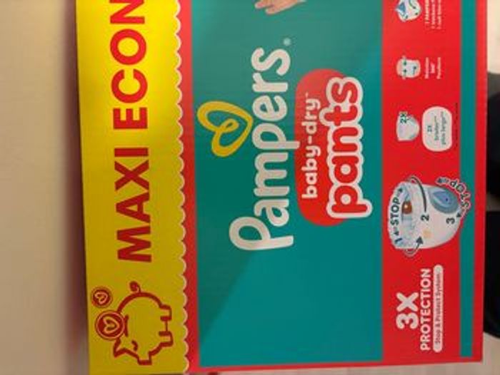 Pampers baby dry pants taille 4 - photo numéro 4