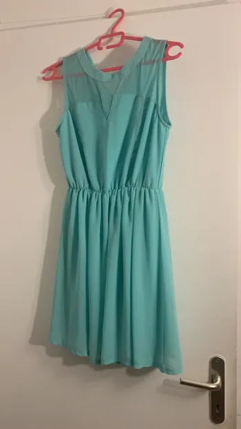 Robe bleue turquoise