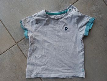 Tee-shirt manches courtes blanc Obaibi 12 mois