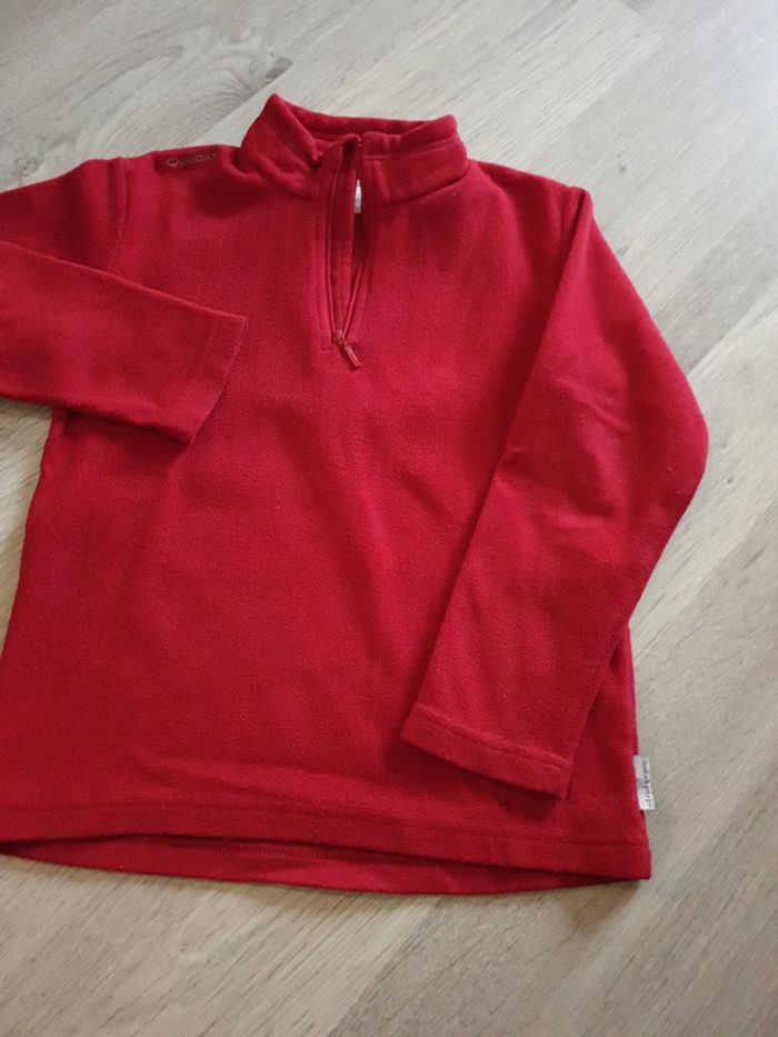 Sweat polaire 8 ans rouge - photo numéro 2