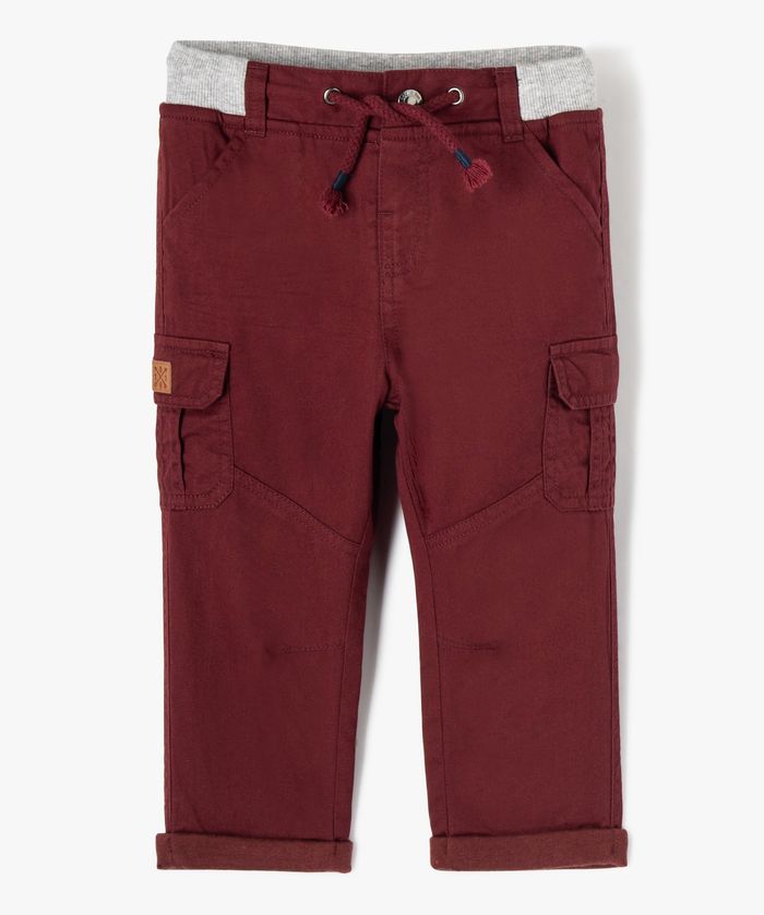 Pantalon cargo doublé taille élastique 3a - photo numéro 5