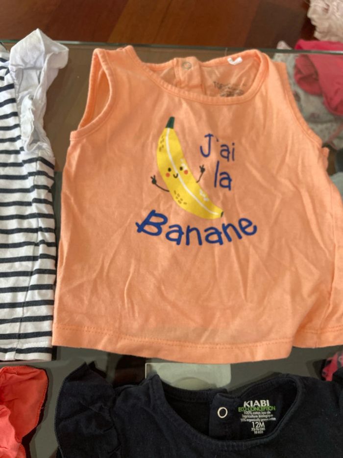 Lot de 6 tee-shirts sans manches 12 mois - photo numéro 4