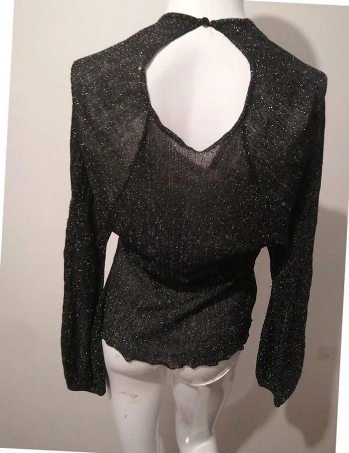 blouses manches longue Zara noir taille S - photo numéro 2