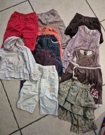 Lot de 10 vêtements bébés fille 6 mois