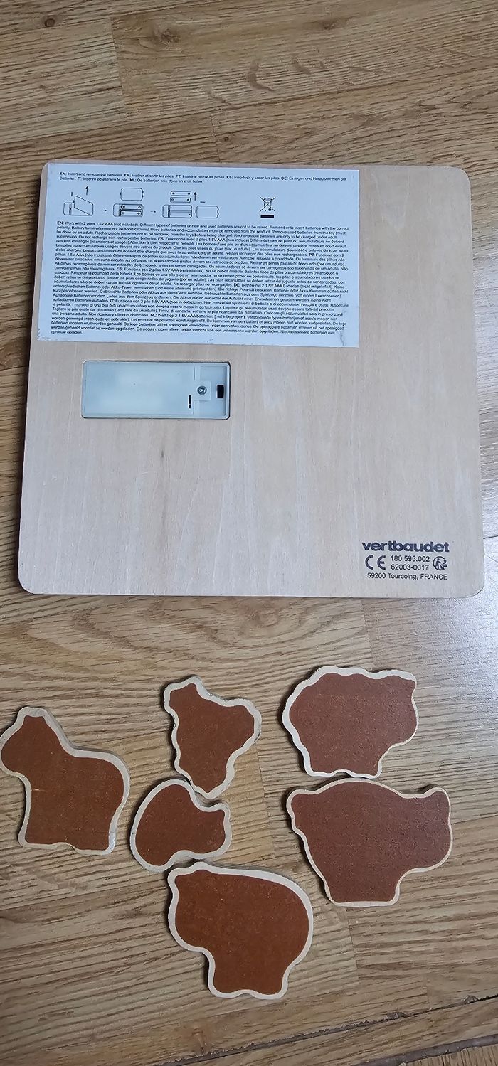 Puzzle bois + son pour enfant , animaux de la ferme - photo numéro 4