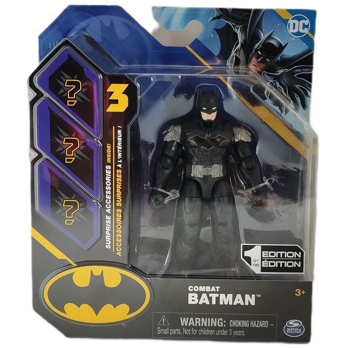 BATMAN - Figurine combat articulée 10cm + accessoires surprises