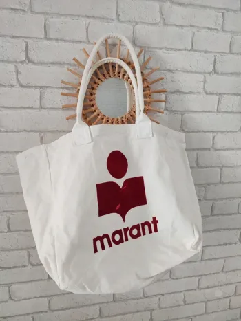 Sac cabas "Yenky" Isabel Marant – modèle en toile brodée