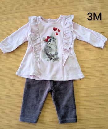 Ens tunique/pantalon velours 3M -lucieju3misaison