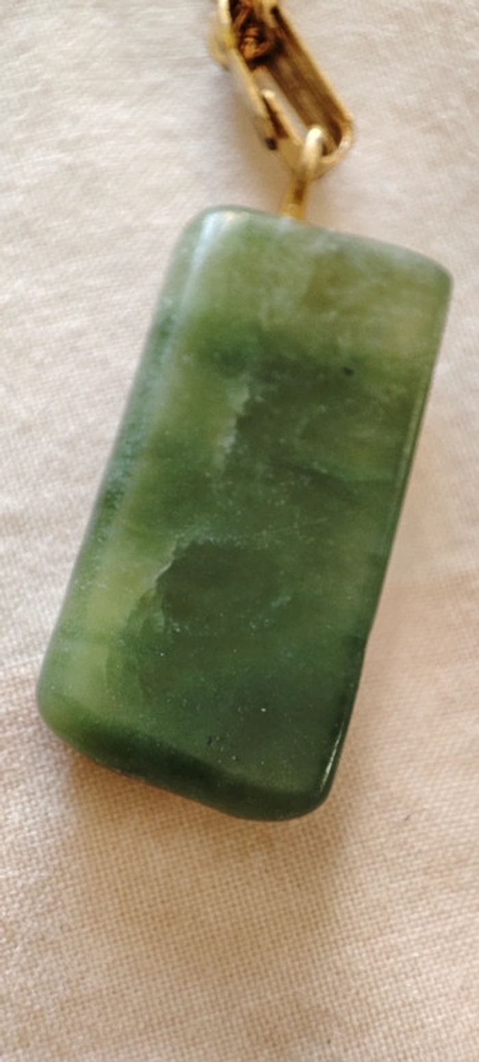 Collier pierre verte - photo numéro 2