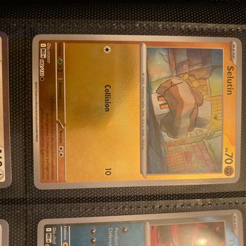Carte Pokémon holographique selutin