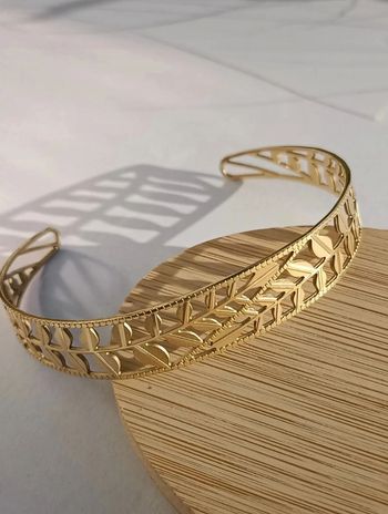 Bracelet doré en acier inoxydable
