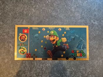 Billet OR à collectionner Luigi / Super Mario