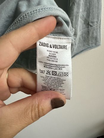 Tee shirt manche longue zadig et voltaire