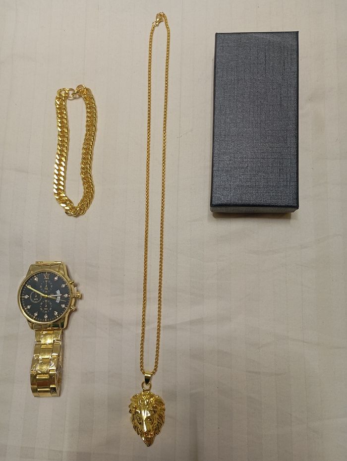 Parure homme bijoux état neuf