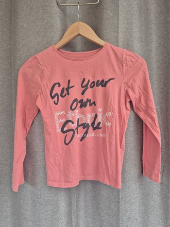 ​Haut manches longues rose "Style" - Epop - 10 ans