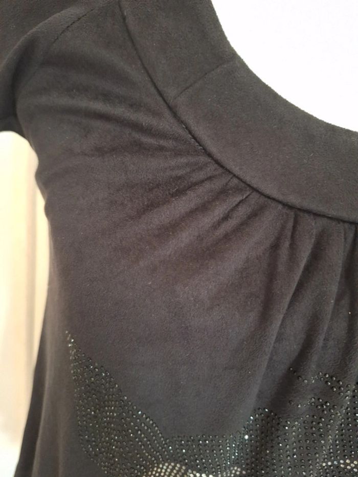 Robe effet peau de peche noir TU #FTU-033 - photo numéro 2
