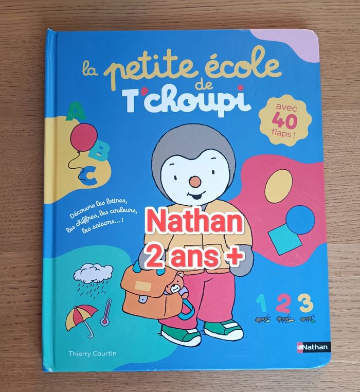 Livre cartonné "La petite école de T'choupi" 2 ans +