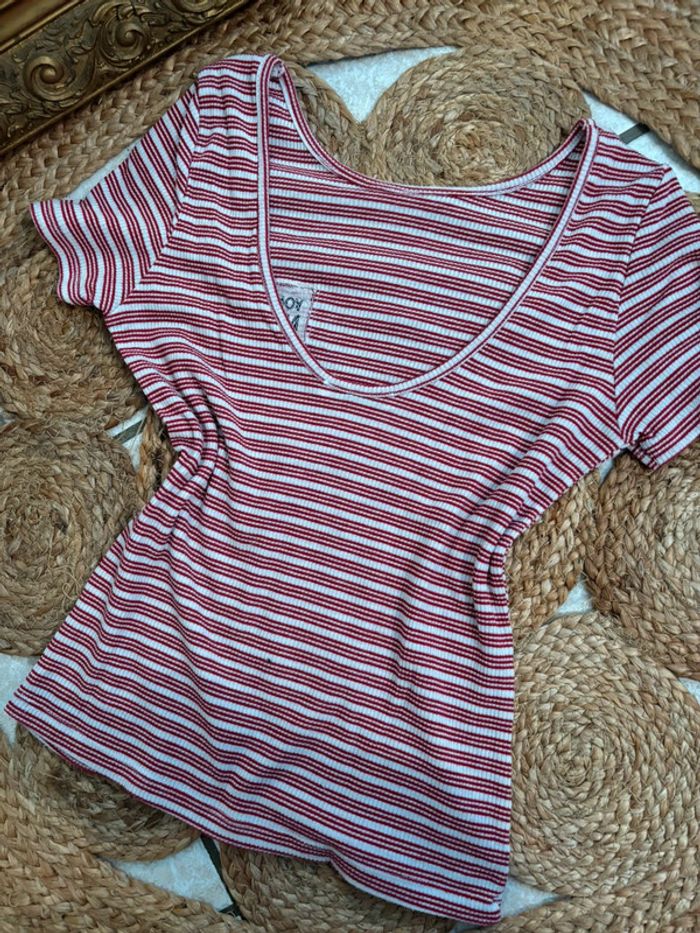 T-Shirt marinière décolleté dos - photo numéro 2