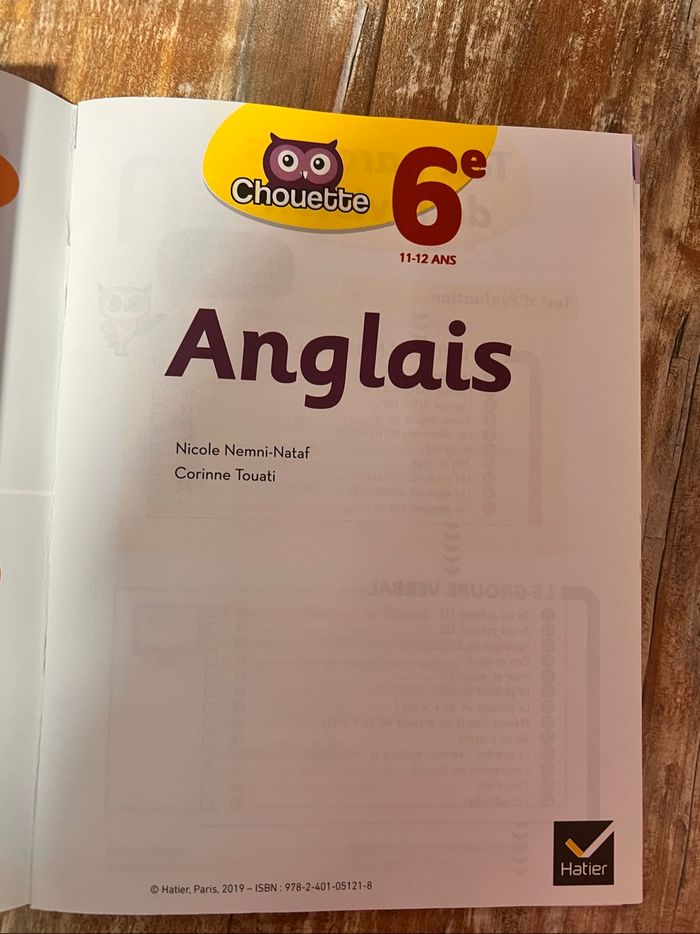 Workbook anglais 6 eme Hatier neuf nouveau programme - photo numéro 3