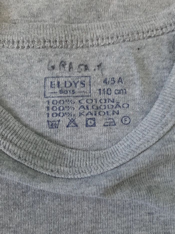 2 t-shirts manches longues garçon 100% coton - photo numéro 3