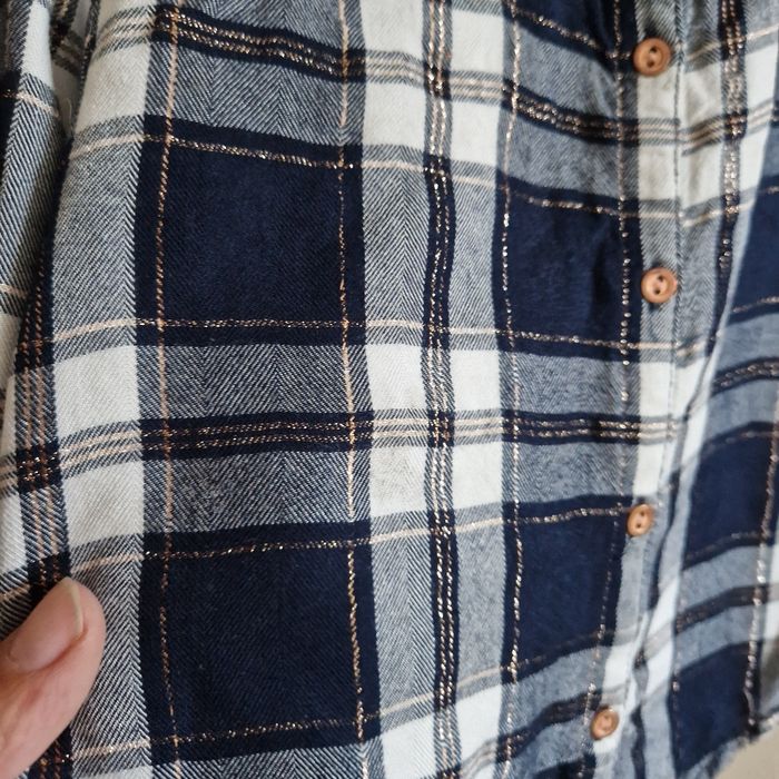 3 ans chemise bleu et doré - photo numéro 2