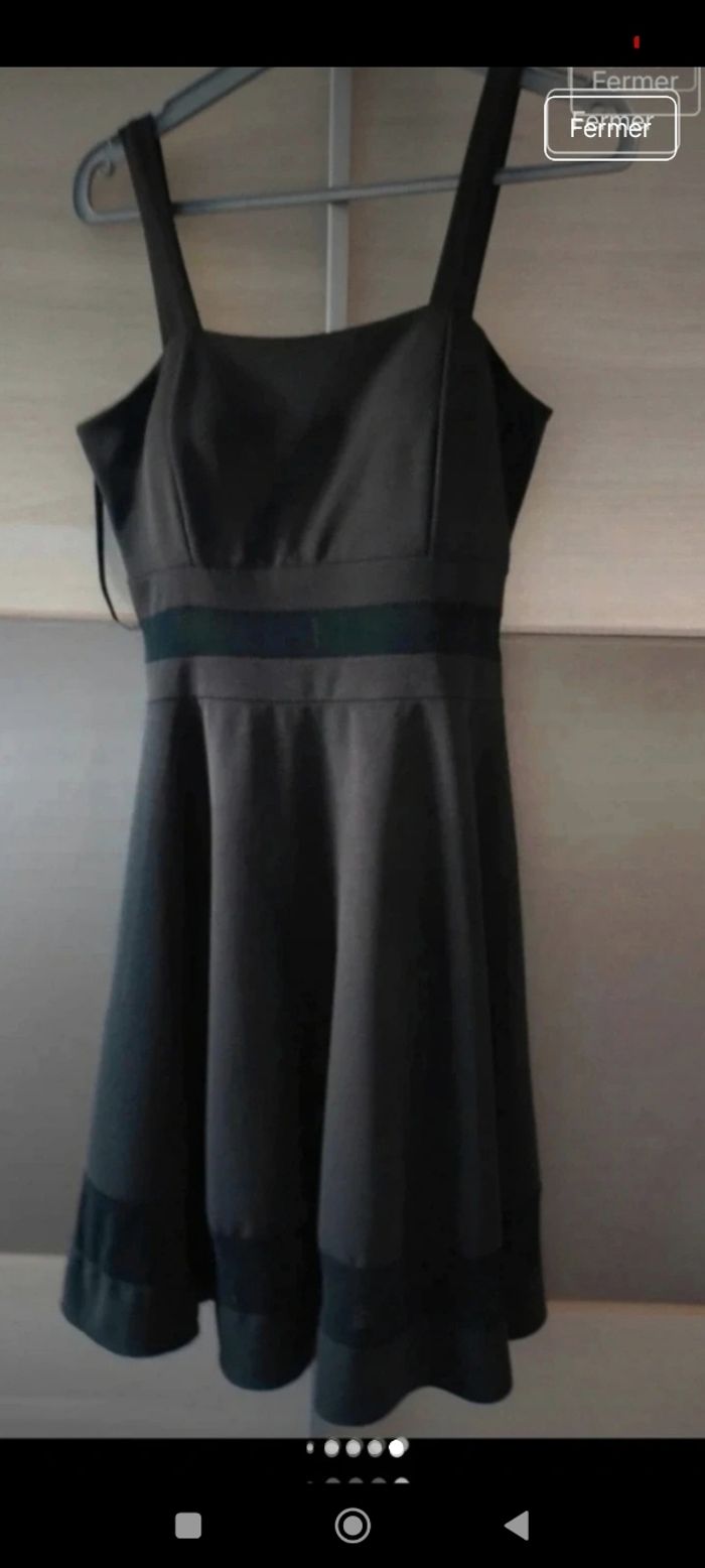 Robe Neuve Noire Camaïeu femme avec transparence à la taille et en bas - photo numéro 8