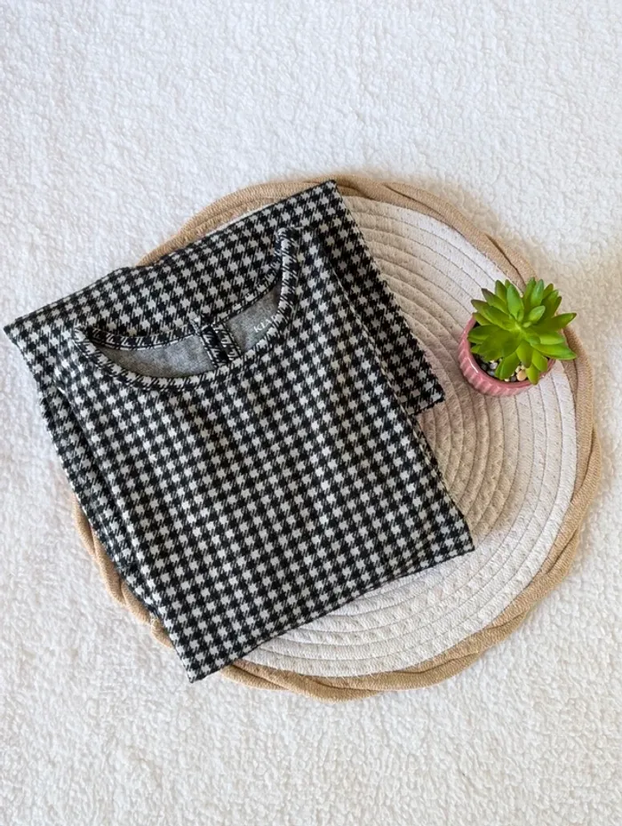 🖤 Robe à carreaux Kiabi – 10 ans