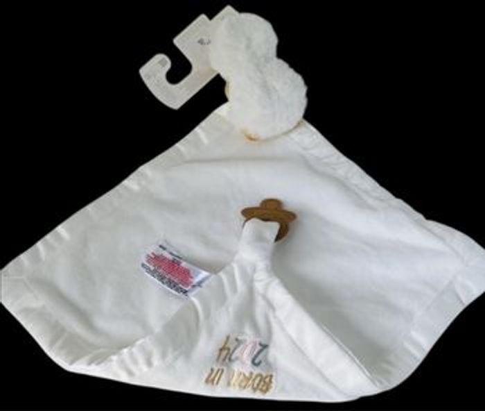 ❤️B4683 Doudou plat Mouchoir Poussin Oiseau Canard Blanc Born In 2024 Primark - photo numéro 2