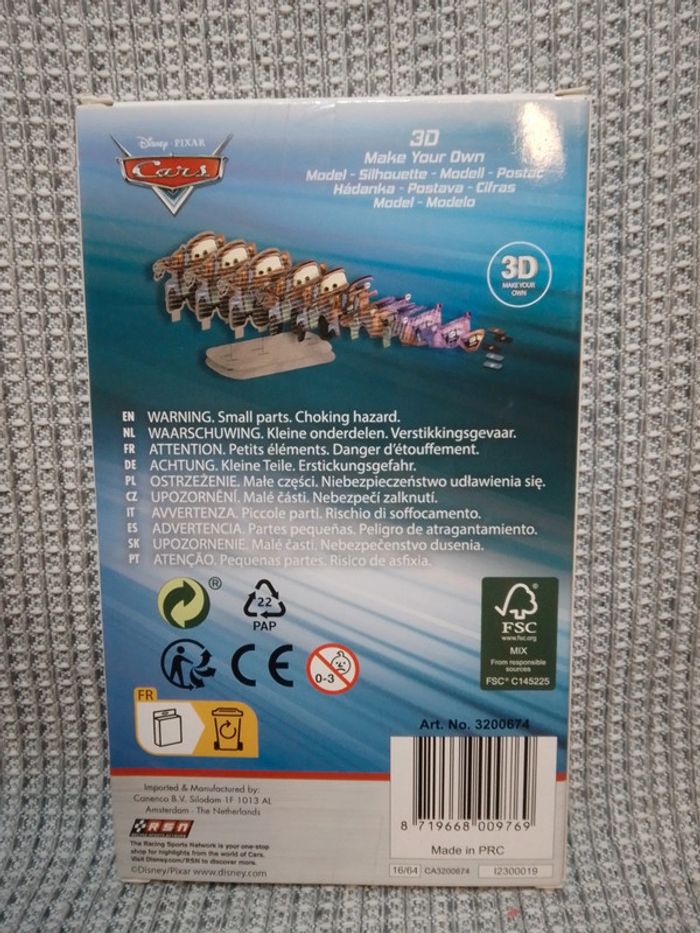 Kit 3D "Martin" Cars - Disney Pixar - photo numéro 5
