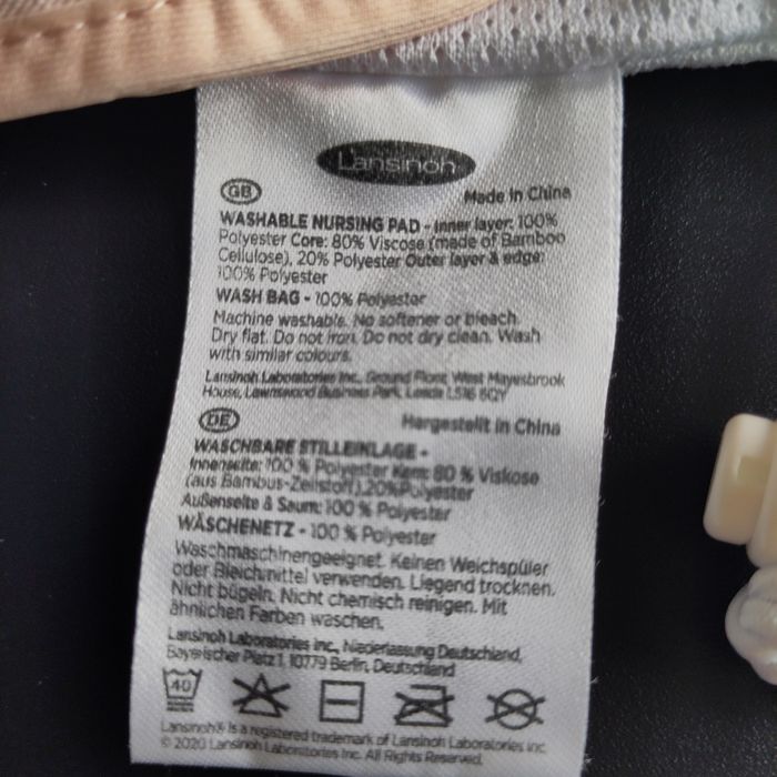 Coussinets d'allaitement Lansinoh lavables neufs - photo numéro 3