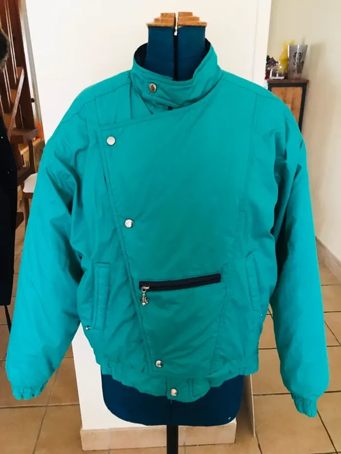 Parka anorak blouson ski taille 3 vert rétro vintage années 80